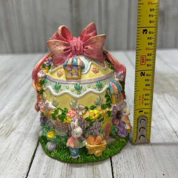 Vtg Easter Bunny Spring Time Resin Characters Set of 3 Home Decorations - Picture 7 of 10